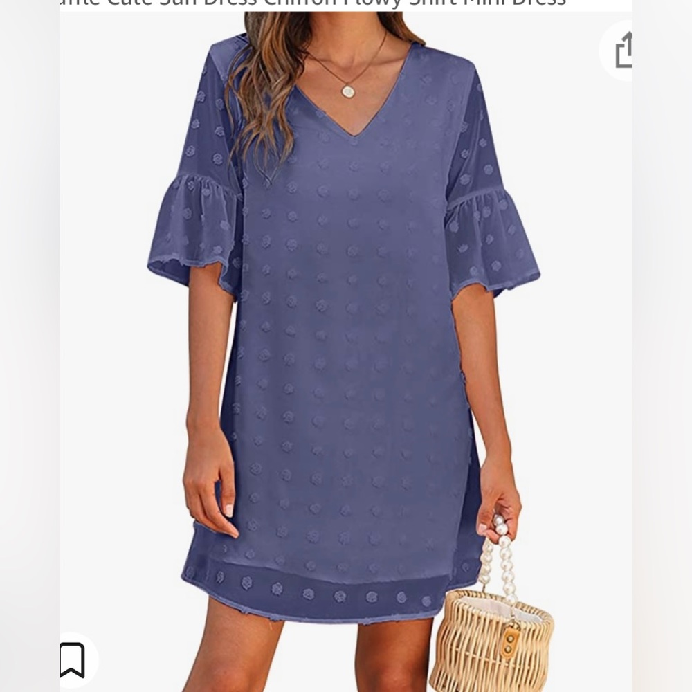 Blooming Jelly Dusty Blue shift dress